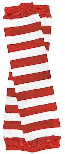 juDanzy Calentadores de piernas para bebés y niños pequeños, para Navidad, Halloween, Acción de Gracias, San Valentín, vacaciones, para niñas y niños, rayas rojas y blancas, talla única, Rayas rojas y
