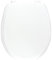 Wirquin, bianco 20719017 Sedile WC Neon termoplastico a forma di U con cerniere in plastica Lock