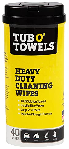 Federal Process TW40 Cleaner Tub O' towels 7 x 8 inch, 40 wipes