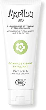 Marilou Bio - Gommage Visage Exfoliant bio à l'eau de Verveine - Affine le grain de peau, redonne de l'éclat - 99% d'ingrédients d'origine naturelle - 75 ml