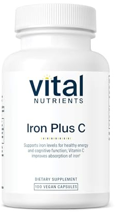 Vital Nutrients Iron Plus C, 100 Capsules