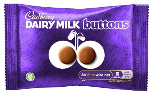 Cadbury Dairy Milk Buttons, Creamy Milk Chocolate Buttons, 40 g (Pack of 1)