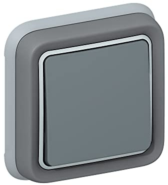Legrand Plexo växelströmbrytare eller växelströmbrytare, för installation GRÅ