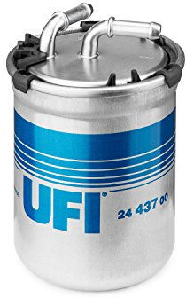UFI Filters, Filtro Gasolio 24.437.00, Filtro Carburante per Ricambio, Adatto ad Auto, Applicabile su Diversi Modelli come Audi, Seat, Skoda e Volkswagen