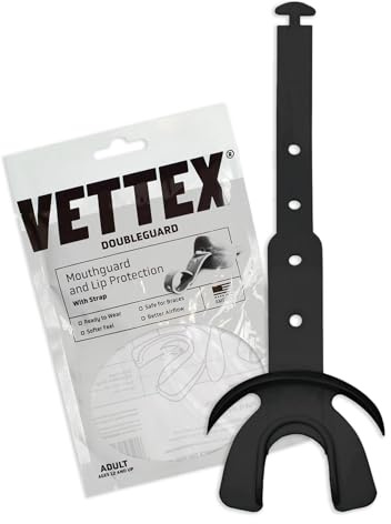 Vettex Mundschutz Double mit Lippe Schutz, schwarz