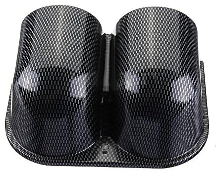 E Support™ Support universel en fibre de carbone pour voiture 2 52 mm - Support universel à deux trous - Support d'instrument ABS