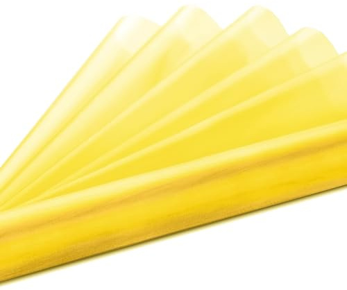 eventkauf Tischläufer Organza Dekostoff 9 m x 36 cm (Gelb)