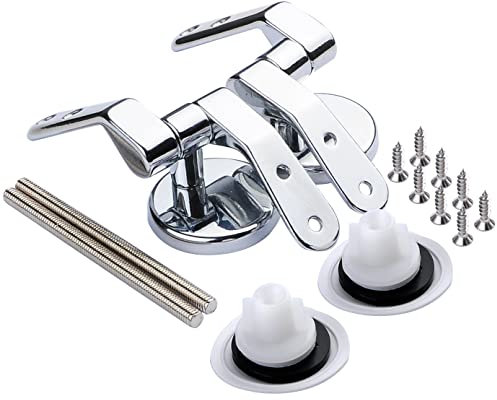 WOLTU EZT-WS2307ER+EZT-WS2301ER, Ersatzteil Toilettensitz Scharniergelenk + Schraubenset Montagematerial für Toilettensitz MDF ohne Absenkautomatik