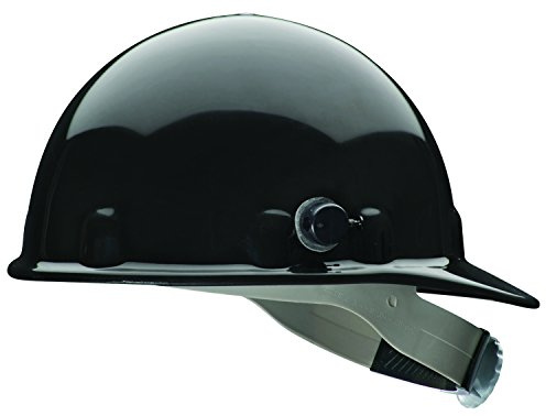 Fibre-Metal by Honeywell E2QRW11A000 Super Eight Ratchet Cap Style Hard Hat with Quick-Lok, Black, Medium