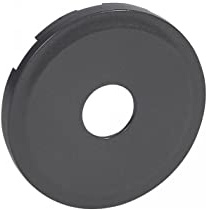 Legrand 067982 Enjoliveur Céliane pour Prise Télévision Simple Mâle ou Type F à Visser, Finition Graphite, Lot de 10