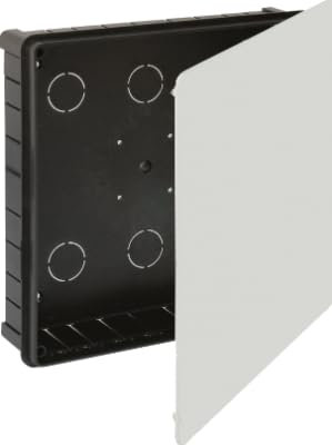 Solera 224 - Caja empalme y derivación. Tapa con garra de plástico.De 250x250x60. 20 entradas para tubo Ø 40.