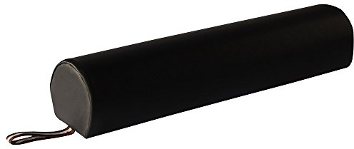Master Massage - Cuscino a 3/4 rotondo, 15 cm, colore: Nero