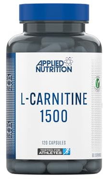 Applied Nutrition L-Carnitine 1500mg - Carnitine Supplement Premium L-Tartrate Form, High Strength, Energy Boost & Weight Management (120 Capsules - 60 Servings)