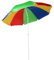 Nalu 5.3ft/1.6m Garden Beach Patio Tilting Tilt Multi coloured Umbrella Parasol Sun Shade Protection UPF40