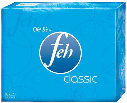 Feh Taschentücher Classic, 4-lagig, 30 x 10 Stück - 30 St.