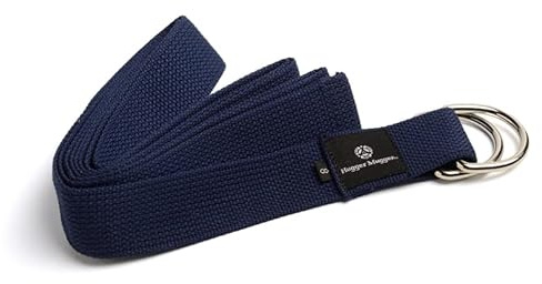 Hugger Mugger D-Ring Yoga Strap (Navy, 10 ft.)