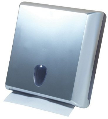 Marplast Dispensador de toallas de papel de plástico para montaje en pared, color satinado