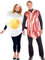 (PKT) (844276-55) Adult Breakfast Buddies Bacon & Egg Costumes (Standard)