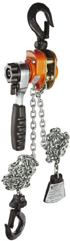 CM 602 Series Mini Ratchet Lever Chain Hoist, 6-19/64 Lever, 550 lbs Capacity, 5' Lift Height