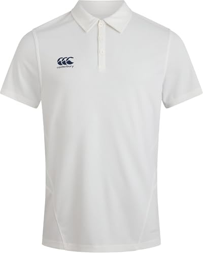 Canterbury Adult Mens' Cricket Whites Shirt Camisa, Cream Polo, 3XL para Hombre