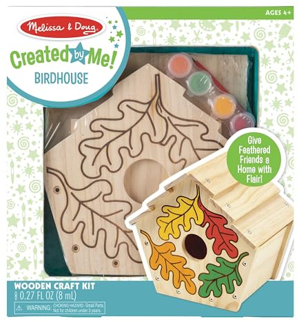 Melissa & Doug Created by Me! Birdhouse Build-Your-Own Wooden Craft Kit