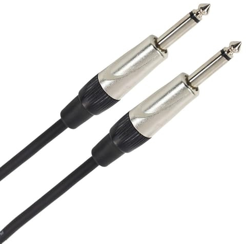 Plugger Câble Jack mâle/mâle mono 15 m Noir PLUCABSJMMJMM15M0EAS