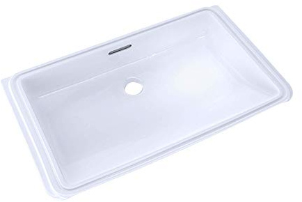 TOTO Lt191G#01 Lavatory Undercounter 20-1/2 Inch X 12-3/8 Inch With Sanagloss, Cotton, Cotton White