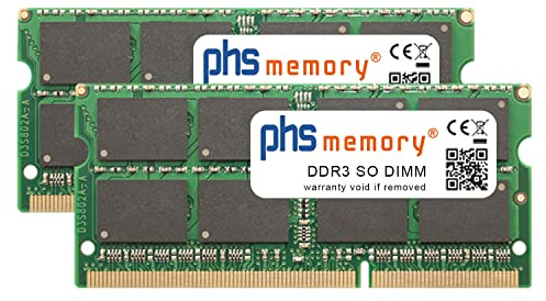 PHS-memory 8GB (2x4GB) Set RAM modulo Compatibile con QNAP TS-453 PRO DDR3 SO DIMM 1600MHz PC3L-12800S