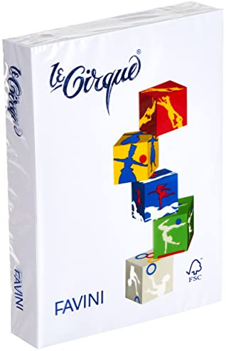 Cartotecnica Favini - A740304S - RISMA LE CIRQUE BIANCO 160G A4