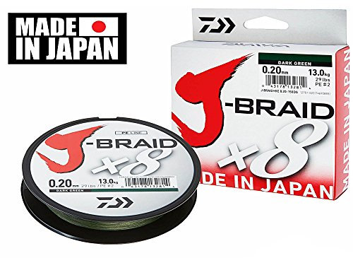 Daiwa - Fishing Braid J Braid 8B 500M 22/100 Green - 12751522
