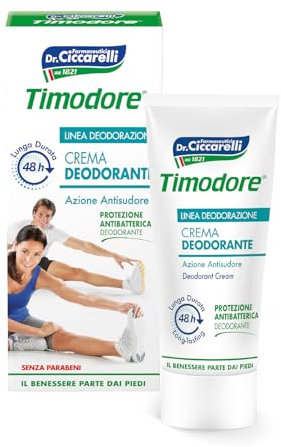 Timodore Crema Deodorante 48 ore, 50 ml