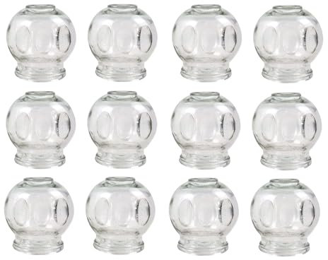 Glass cupping (fire cupping) Vacuum massage New ø 45 mm 12 pcs
