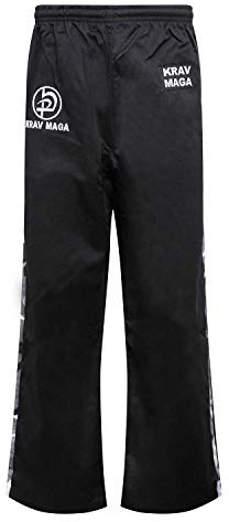 Krav Maga Combattimento Nero W/2 Urban Camo Strisce - Cotone - 3/160CM