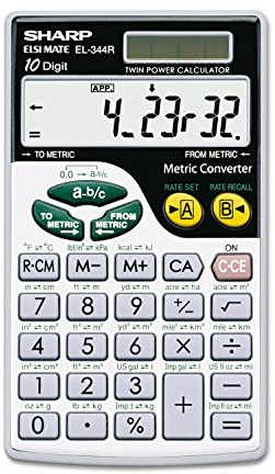 Sharp el-344rb Pocket Calculator (Pocket, Scientific Calculator, 10 Digits, Black, White)