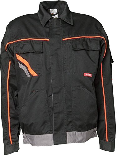 Planam Bundjacke Visline V1, storlek 58, svart/orange/zink, 2411058