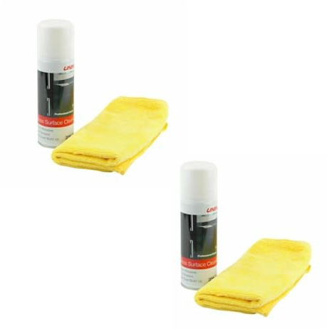 Unika Anti-Static Gloss Surface Cleaner & microfibre cloth 200ml - SPECIAL OFFER TWINPACK