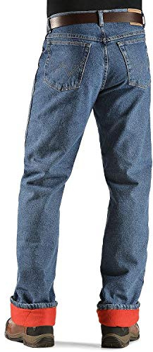 Wrangler Rugged Wear Woodland Jean Thermique pour Homme, Denim délavé, 36 W/30 L
