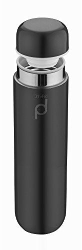 Drink Pod HCF-300BK Gourde, Acier Inoxydable, Noir, 300 ML