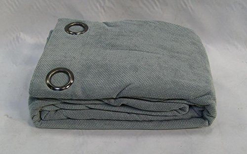 SANDOWN & BOURNE TEAL CHENILLE RING TOP HEAVY DOOR CURTAIN 66x 90