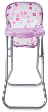 Manhattan Toy Baby Stella Blissful Blooms High Chair First Baby Doll Play Set for 12 and 15 Soft Dolls