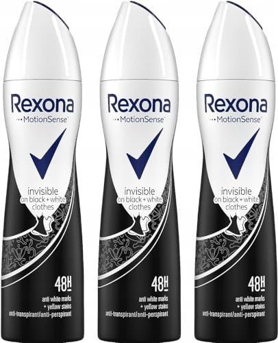 3x deodorante spray Rexona da donna, Invisible Diamond”, 150 ml