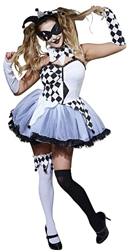 Rubies Official Ladies Jesterlla Halloween Circus, Adult Costume - Small, 8-10 Halloween