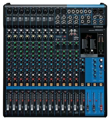 Yamaha MG16XU 16channels audio mixer - Audio Mixers (16 channels, 24 bit, -78 dB, 192 kHz, 0.03%, 6.3 mm)