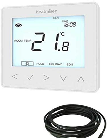 Heatmiser NeoStat-e Electric Floor Heating Thermostat Glacier White