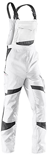KÜBLER Workwear | KÜBLER ACTIVIQ Arbeitslatzhose | weiß/anthrazit | Größe 56
