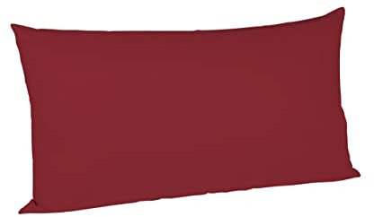 Fleuresse Colours Kissenbezug, Mako Satin, Dunkelrot, 40 x 80 cm