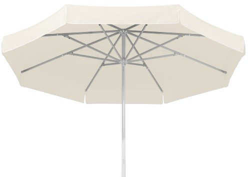 Schneider Sonnenschirm Jumbo, weiß, 400 cm rund, Gestell Aluminium, Bespannung Polyester, 15.3 kg