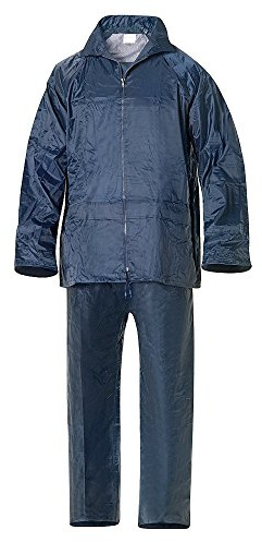 WOLFPACK LINEA PROFESIONAL - Traje de Agua Impermeable Azul Nylon Talla 7-L
