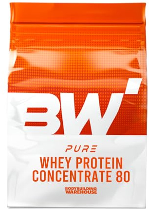 Pure Whey Protein Concentrate 80 - Premium Grass Fed, Low Carb, Low Fat Supplement - 20g Protein Per Scoop - Bodybuilding Warehouse (Chocolate Cookie, 1kg)
