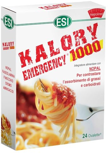 Esi Kalory Emergency 1000, Aroma Non Definito, Bianco, 24 Unità, Confezione da 1